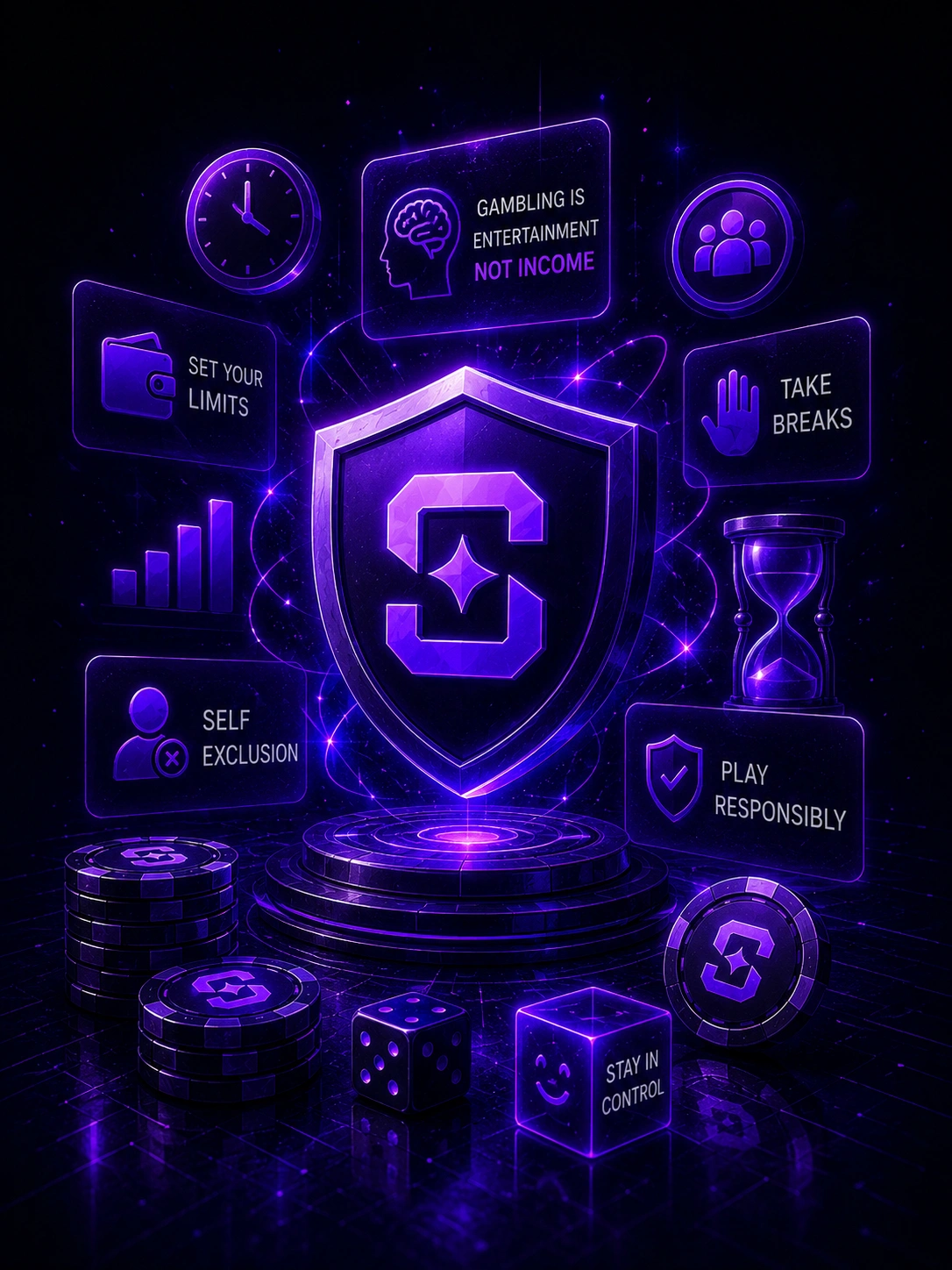 Shuffle responsible gaming hub with limits, breaks and self-exclusion
