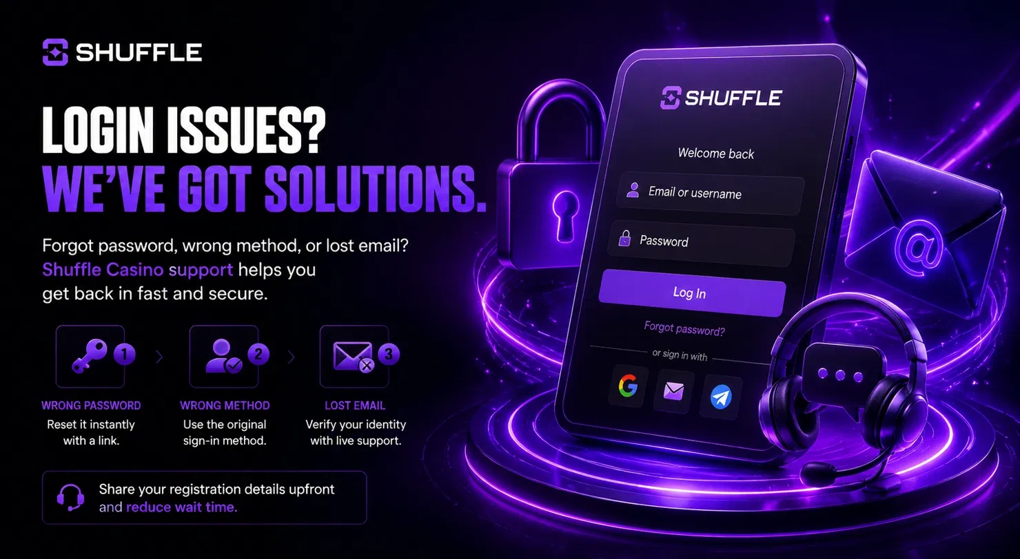 Shuffle login troubleshooting guide with support headset